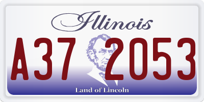 IL license plate A372053