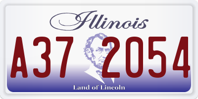 IL license plate A372054