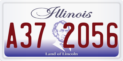 IL license plate A372056