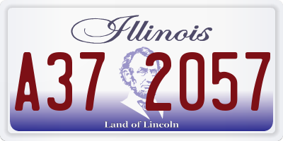 IL license plate A372057