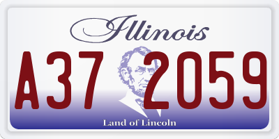 IL license plate A372059