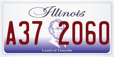 IL license plate A372060