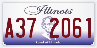 IL license plate A372061