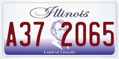 IL license plate A372065