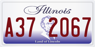 IL license plate A372067