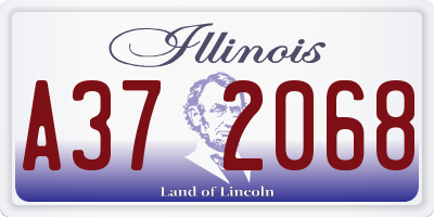 IL license plate A372068
