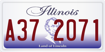 IL license plate A372071