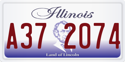 IL license plate A372074
