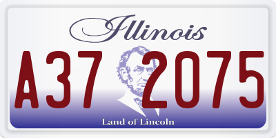 IL license plate A372075