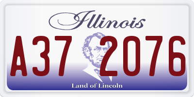 IL license plate A372076