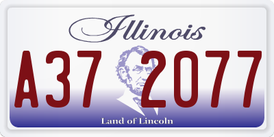IL license plate A372077