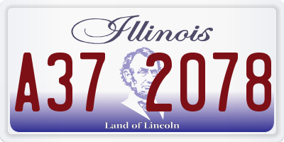 IL license plate A372078