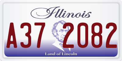 IL license plate A372082