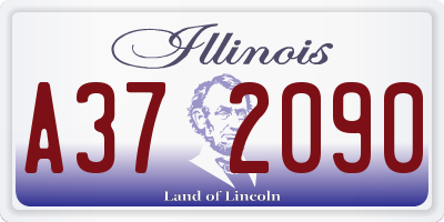 IL license plate A372090