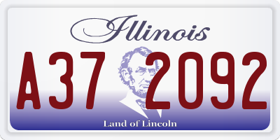 IL license plate A372092