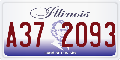 IL license plate A372093