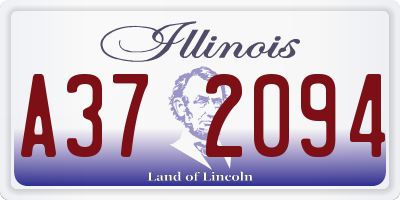 IL license plate A372094