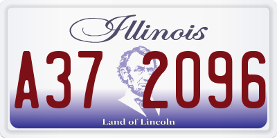 IL license plate A372096