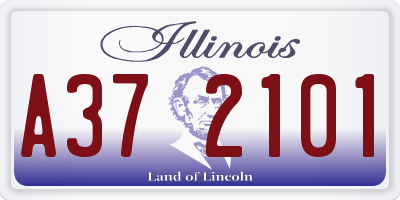 IL license plate A372101