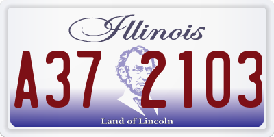 IL license plate A372103