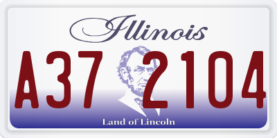 IL license plate A372104