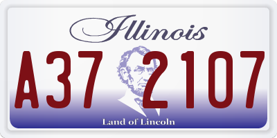 IL license plate A372107