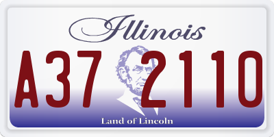 IL license plate A372110