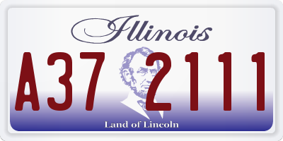 IL license plate A372111