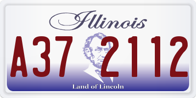 IL license plate A372112