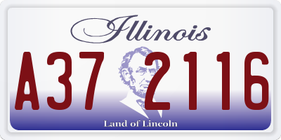 IL license plate A372116