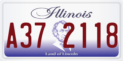 IL license plate A372118