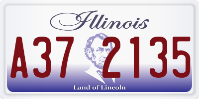 IL license plate A372135