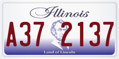 IL license plate A372137