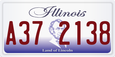 IL license plate A372138