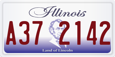 IL license plate A372142