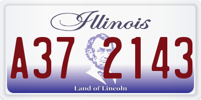 IL license plate A372143