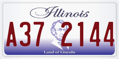 IL license plate A372144