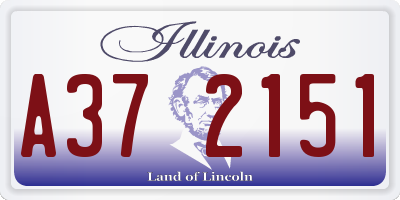 IL license plate A372151
