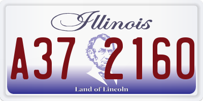 IL license plate A372160