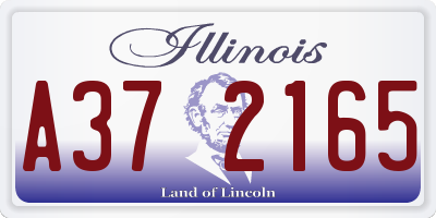IL license plate A372165