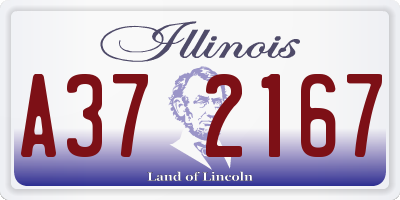 IL license plate A372167