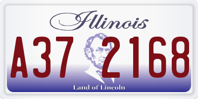 IL license plate A372168