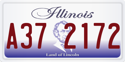 IL license plate A372172