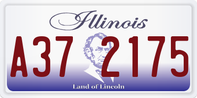 IL license plate A372175
