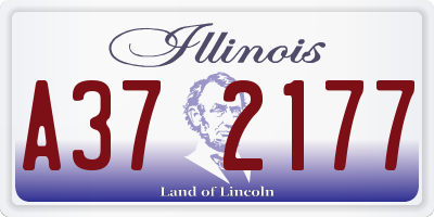 IL license plate A372177