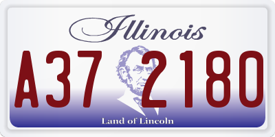 IL license plate A372180