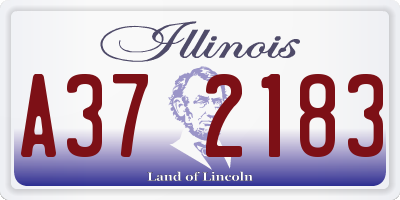 IL license plate A372183