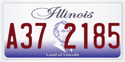 IL license plate A372185