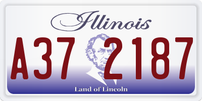 IL license plate A372187