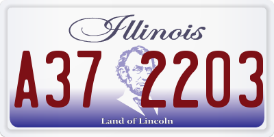 IL license plate A372203